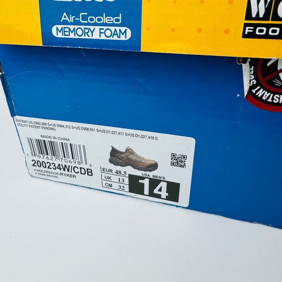 Skechers Slip-ins Holdredge Ryker Composite Toe Dark Brown Work Shoes Mens Sz 14 - Picture 11 of 11